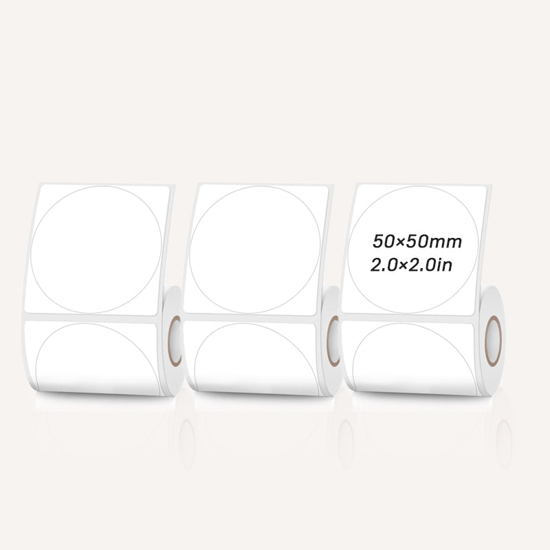 Thermal label 50mm diameter circle-for SK/58/SK20/SK35/SK45/SK27