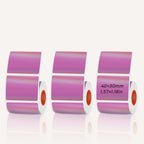 Purple Laser Holographic Thermal Labels 3 Rolls Set For SK20/SK35/SK45/SK27