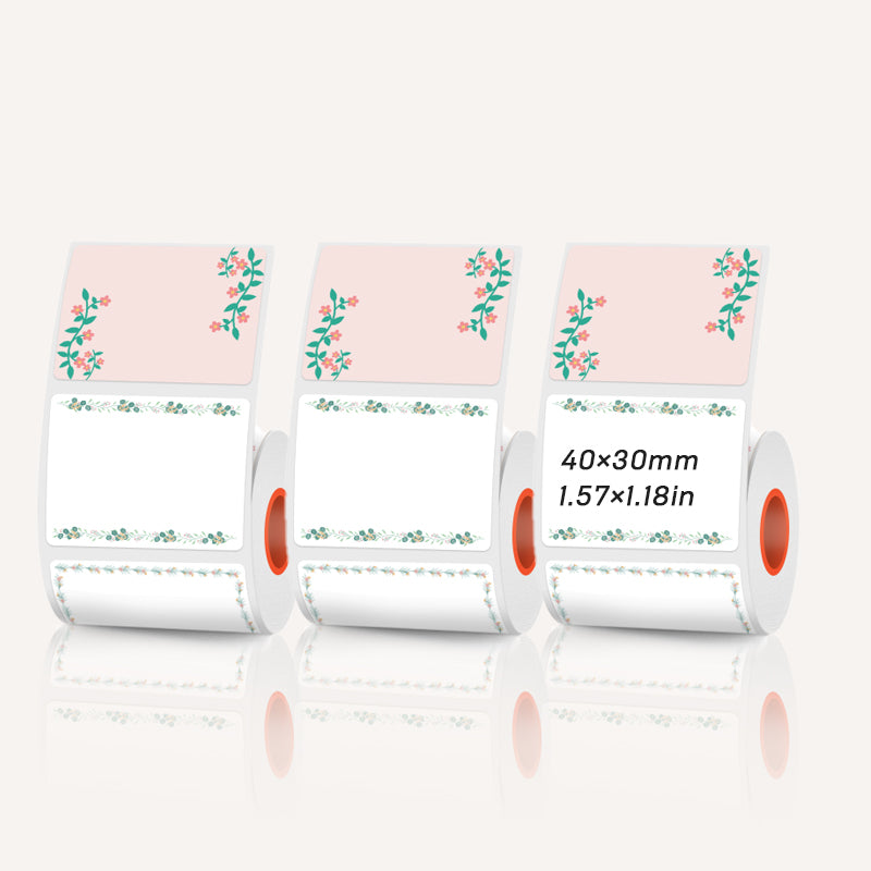 3 Types of Color-printed Thermal Labels 4 color Border, Name, Cloud For SK58/SK20/SK35/SK45/SK27