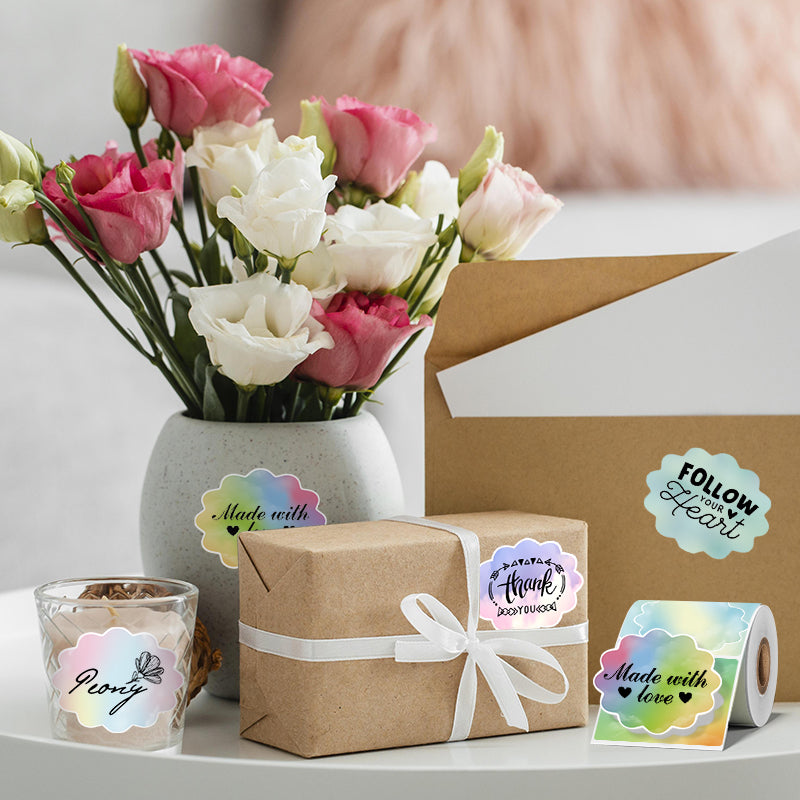 9-roll color thermal label paper compatible with SK58/SK20/SK35/SK45 thermal label printer（Australia Local Shipment）