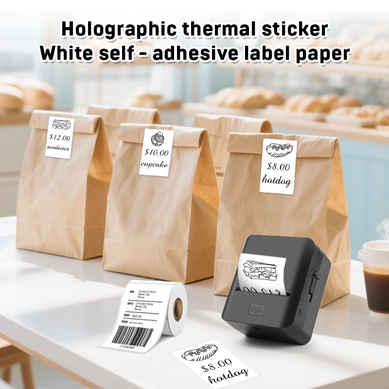 6 rolls of 50X80mm white thermal label paper, 85pcs/roll, compatible with SK58, SK20, SK35, SK45(Australia Local Shippment)