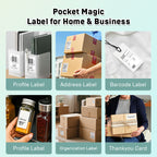 6 rolls of 50X80mm white thermal label paper, 85pcs/roll, compatible with SK58, SK20, SK35, SK45(Australia Local Shippment)