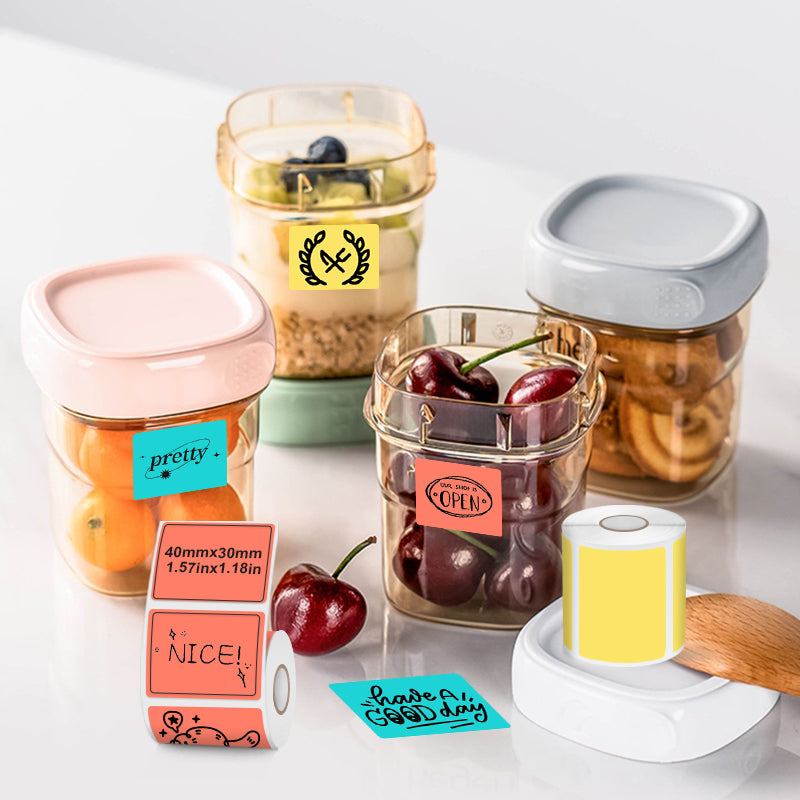 9 rolls of colored thermal label paper compatible with SK58, SK20, SK45, SK35 label manufacturers (Australia Local Shipment)