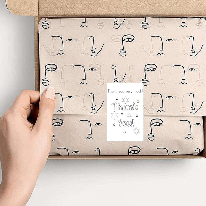 6 rolls of 50X80mm white thermal label paper, 85pcs/roll, compatible with SK58, SK20, SK35, SK45(Australia Local Shippment)