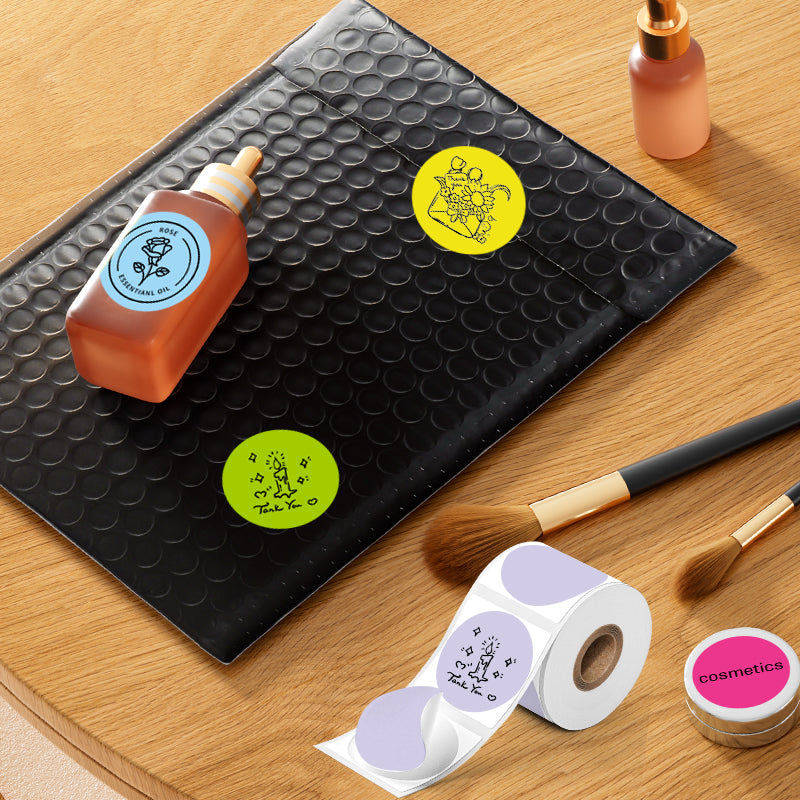 10-roll color thermal label paper compatible with SK58/SK20/SK35/SK45 thermal label printers（Australia Local Shipment）