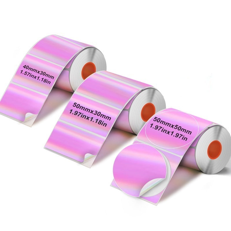 3 Rolls of Purple Holographic Label Set（NZ Local Shippment）