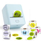 SK20 Portable Thermal Printer with 6 Rolls 30mm Round Label(Australia Local Shippment)