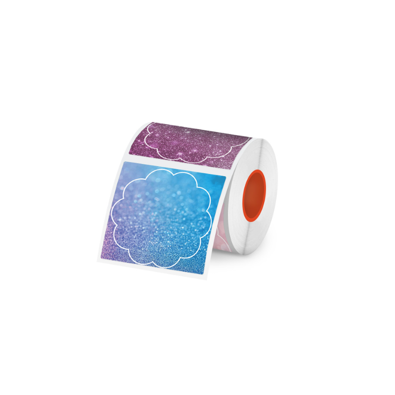 KAYSION 3 Rolls Color Flower Shape Thermal Label For SK58/SK20/SK35/SK45/SK27