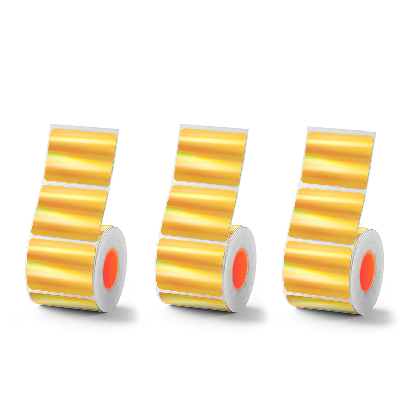 Gold Laser Holographic Thermal Labels 3 Rolls Set For SK20/SK35/SK45/SK27(Australia Local Shippment)