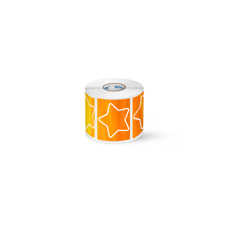 2 Types of 50mmx40mm Thermal Labels with Hearts, Stars For SK58/SK20/SK35/SK45/SK27