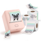 SK20 Portable Thermal Printer with 3 Rolls Silver Holographic Labels（NZ Local Shippment）