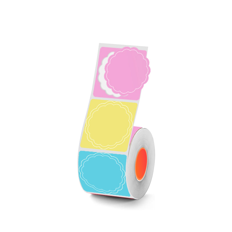 2 Types Round 30mm Thermal Label 3 Rolls Set For SK58/SK20/SK35/SK45/SK27(Australia Local Shippment)
