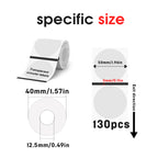 4 rolls of transparent thermal label paper, compatible with SK20, SK35, SK45(NZ Local Shippment)