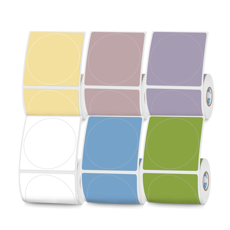 50mmX50mm Circular thermal label