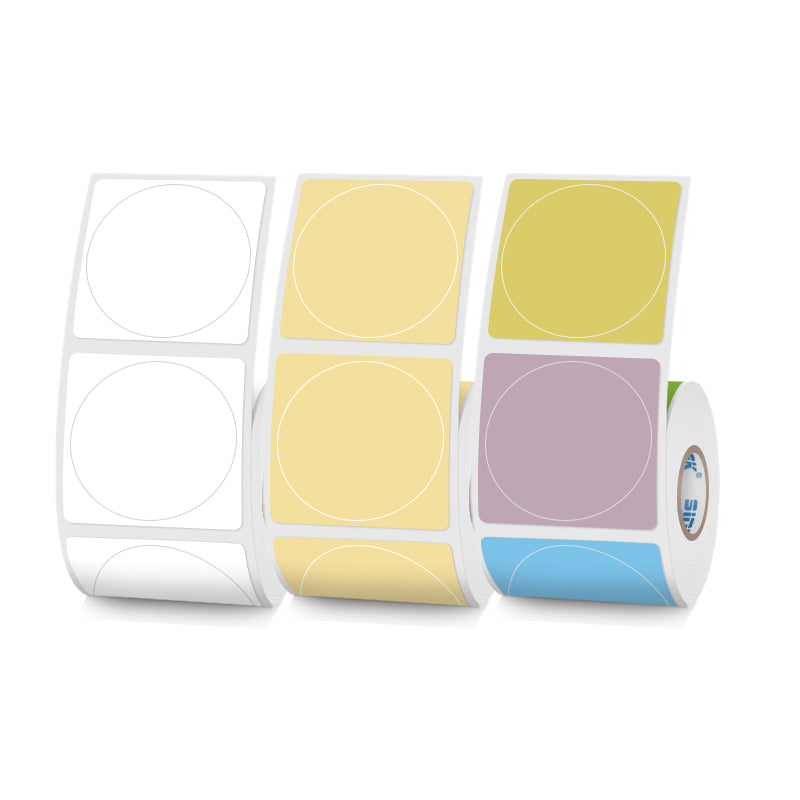 30mmX30mm Circular thermal label