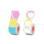 2 Types Round 30mm Thermal Label 3 Rolls Set For SK58/SK20/SK35/SK45/SK27