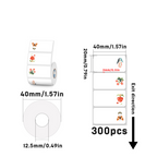 40mmX20mm Personalized thermal label