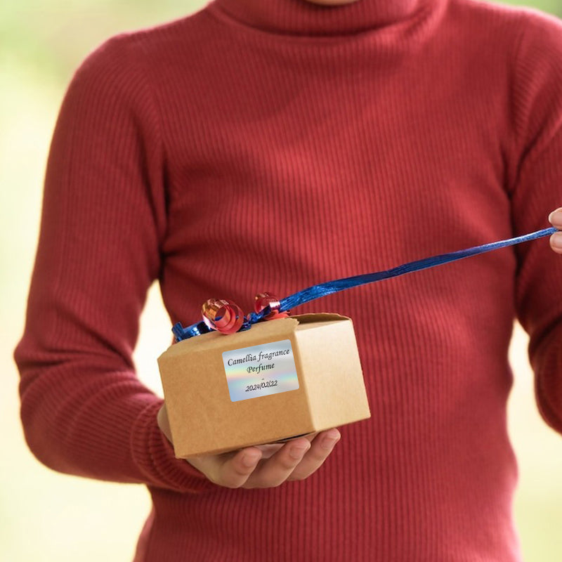 4 rolls of holographic laser thermal label paper, compatible with SK20, SK45, SK35 label manufacturers(NZ Local Shippment)