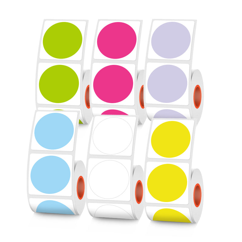 Thermal 30mm Diameter Round Label 6 colors inside For SK/58/SK20/SK35/SK45/SK27