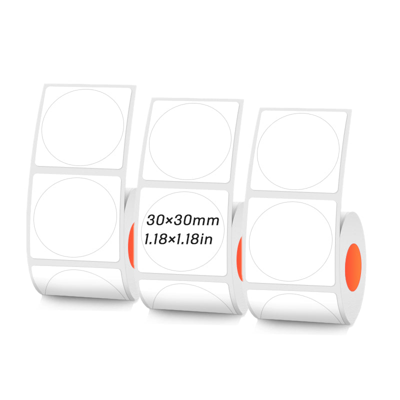 Circular white thermal label for SK/58/SK20/SK35/SK45/SK27