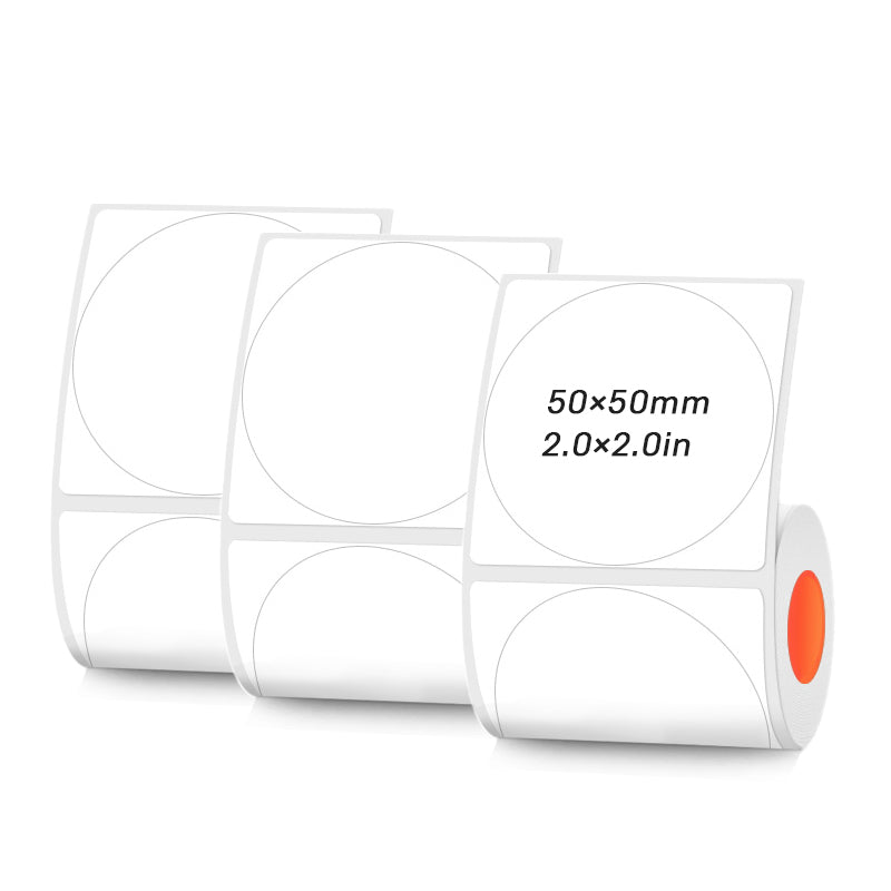Circular white thermal label for SK/58/SK20/SK35/SK45/SK27