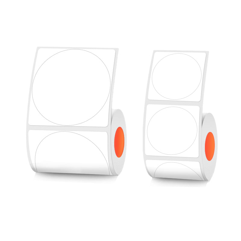 Circular white thermal label for SK/58/SK20/SK35/SK45/SK27