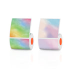 Square natural background thermal label