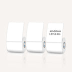 Rectangular white thermal label for SK/58/SK20/SK35/SK45/SK27