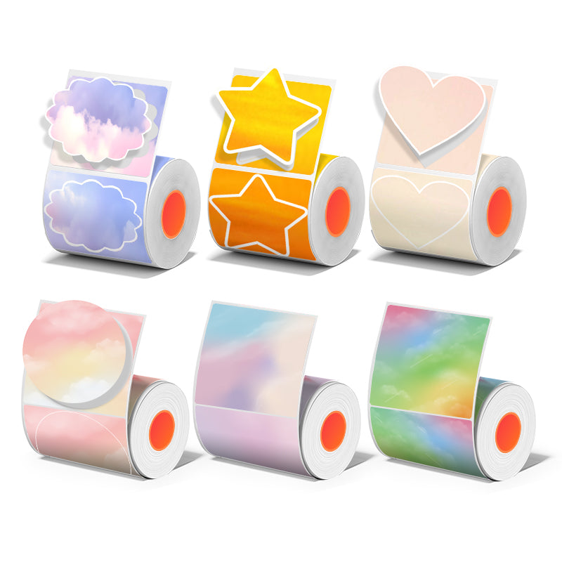 6-roll Color Thermal Label Set（SA Local Shippment）