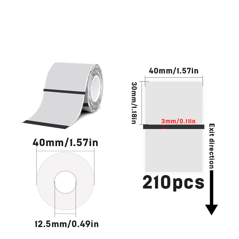 All Size Thermal Transparent PET Labels For SK20/SK35/SK45/SK27
