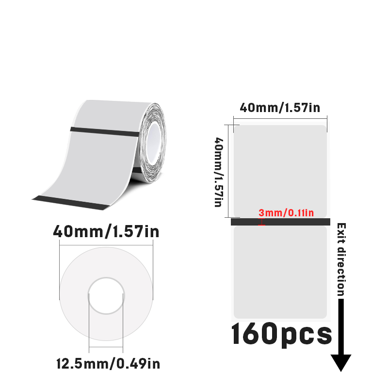 All Size Thermal Transparent PET Labels For SK20/SK35/SK45/SK27