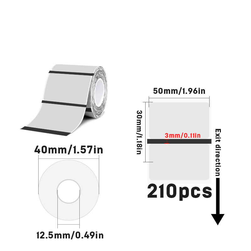 All Size Thermal Transparent PET Labels For SK20/SK35/SK45/SK27