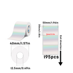 Laser Holographic Silvery Thermal Label For SK20/SK35/SK45/SK27