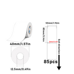 Rectangular white thermal label for SK/58/SK20/SK35/SK45/SK27