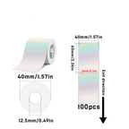 Laser Holographic Silvery Thermal Label For SK20/SK35/SK45/SK27