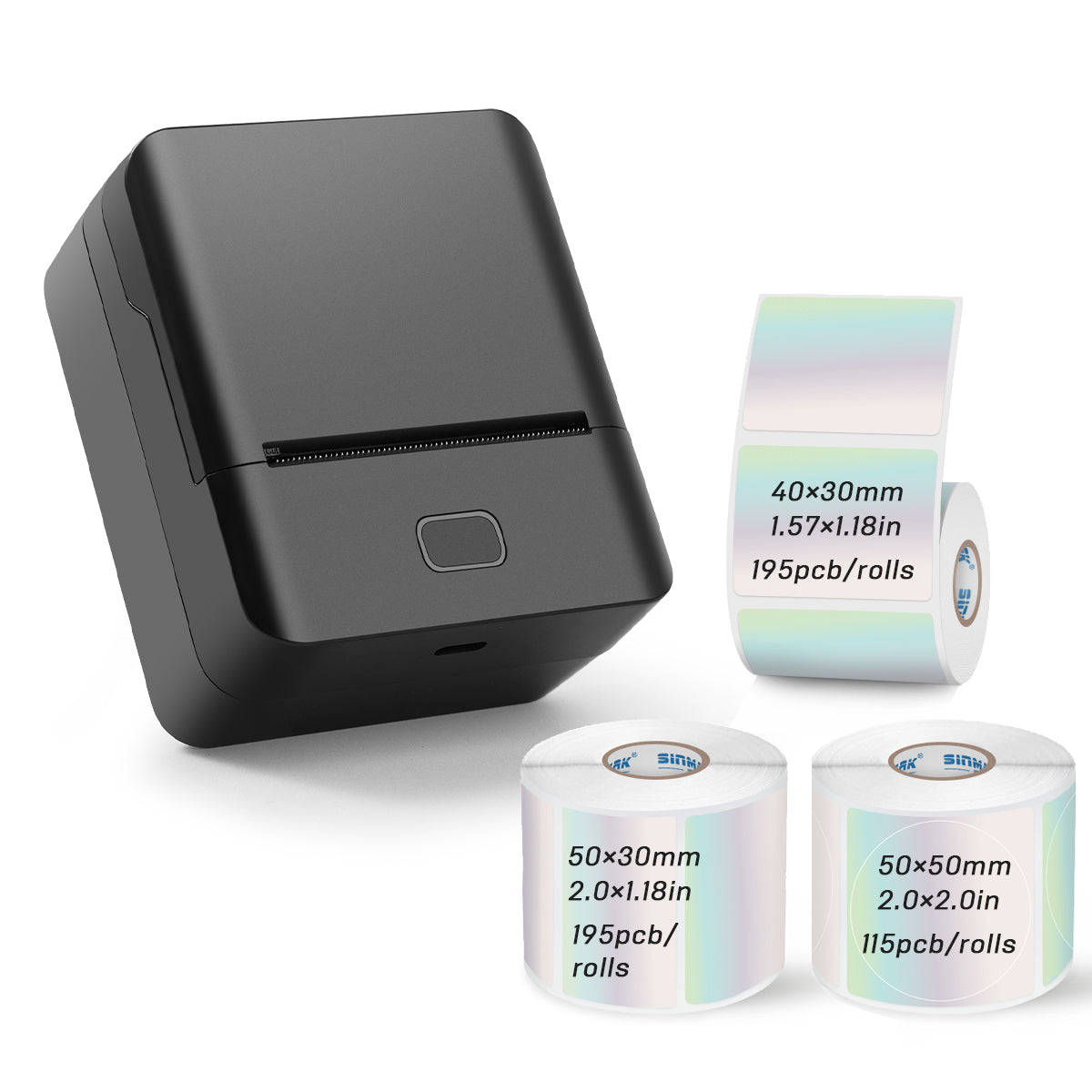 SK20 Mini Thermal Printer with 3 Rolls of Laser PET thermal label (Australia Local Shippment)