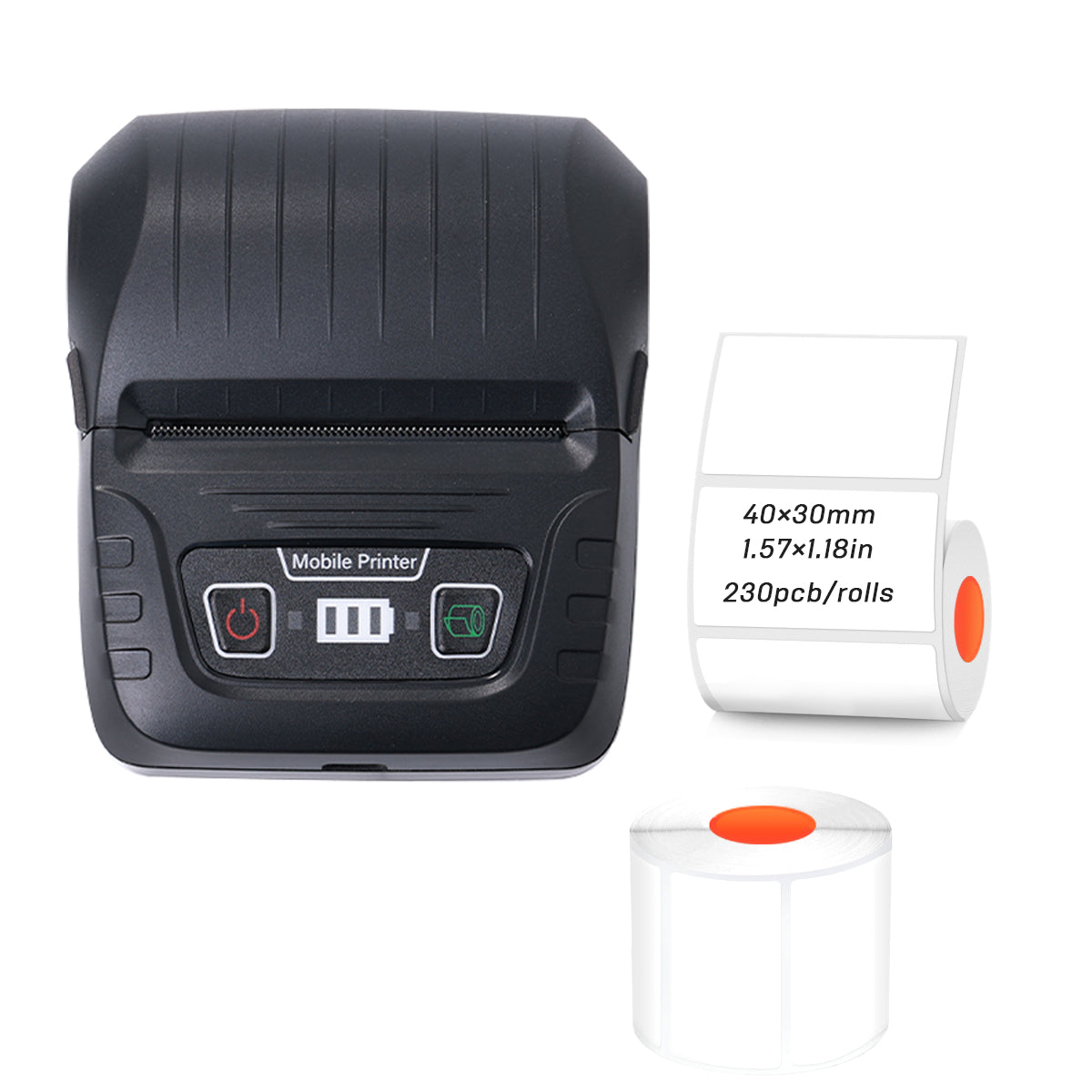 SK58 Portable Thermal Printer with 2 Rolls of White Label(Australia Local Shippment)
