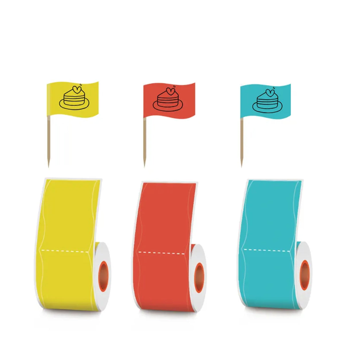 3 Types of Thermal Flag Labels (excluding wooden sticks) For SK58/SK20/SK35/SK45/SK27