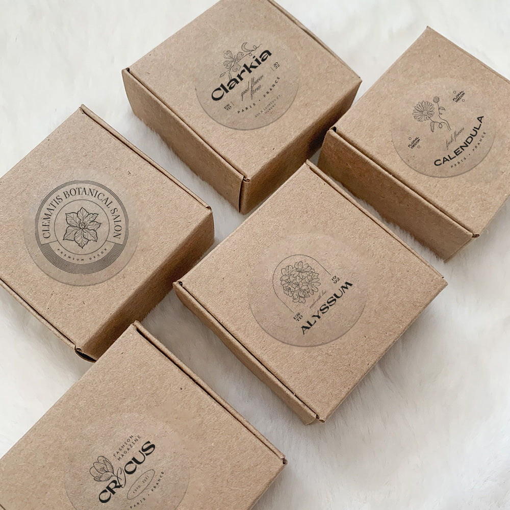 3-Roll Transparent Thermal Label Set(US Local Shippment)