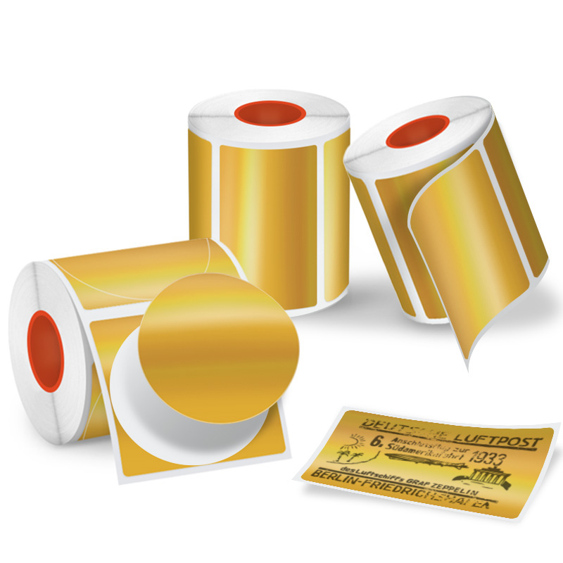 3 Rolls of Gold Holographic Label Set（NZ Local Shippment）