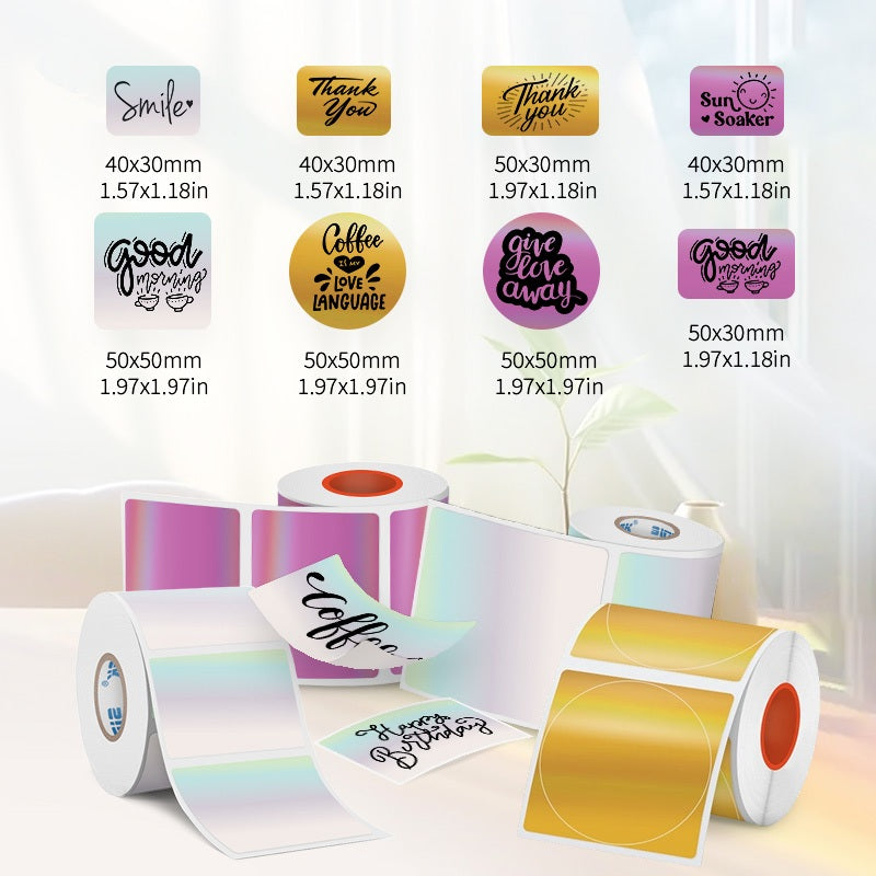 3-roll Holographic Label Set(US Local Shippment)