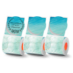 KAYSION 3 Rolls Round 50mm Thermal Label Paper For SK58/SK20/SK35/SK45/SK27