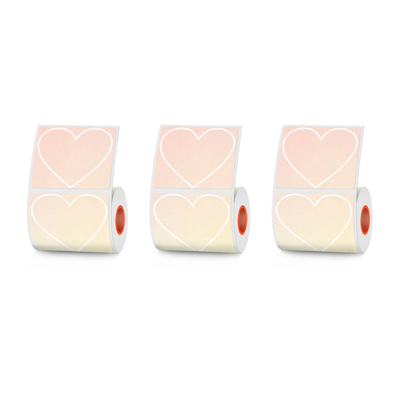 2 Types of 50mmx40mm Thermal Labels with Hearts, Stars For SK58/SK20/SK35/SK45/SK27