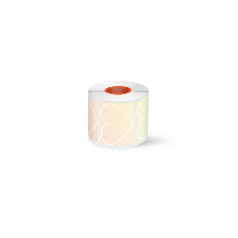 2 Types of 50mmx40mm Thermal Labels with Hearts, Stars For SK58/SK20/SK35/SK45/SK27