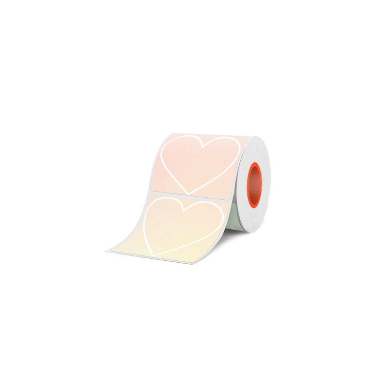 2 Types of 50mmx40mm Thermal Labels with Hearts, Stars For SK58/SK20/SK35/SK45/SK27