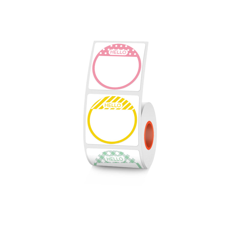 2 Types Round 30mm Thermal Label 3 Rolls Set For SK58/SK20/SK35/SK45/SK27(Australia Local Shippment)