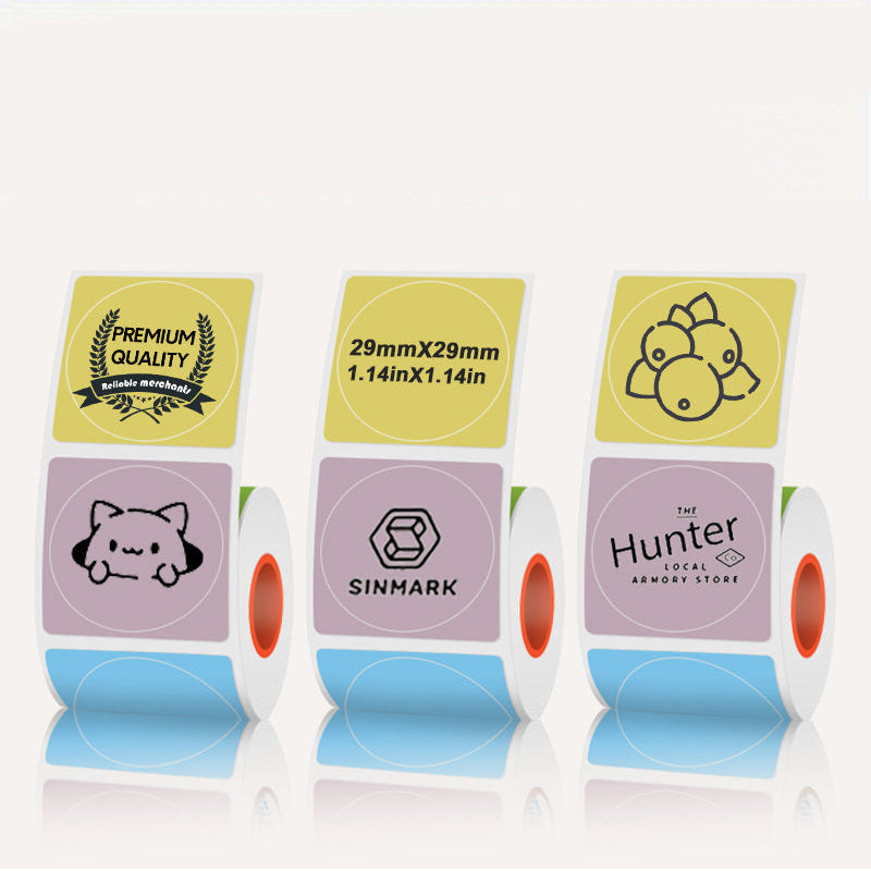 30mmX30mm Circular thermal label