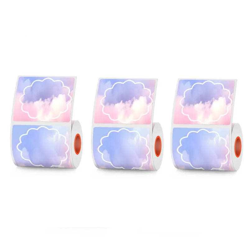 4 types of flower-shaped thermal labels For SK58/SK20/SK35/SK45/SK27