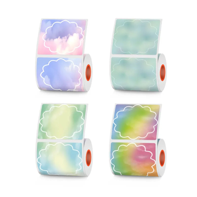 4 types of flower-shaped thermal labels For SK58/SK20/SK35/SK45/SK27