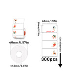 40mmX20mm Personalized thermal label